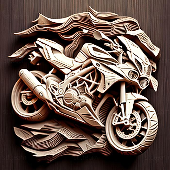 3D model Ducati Hyperstrada (STL)